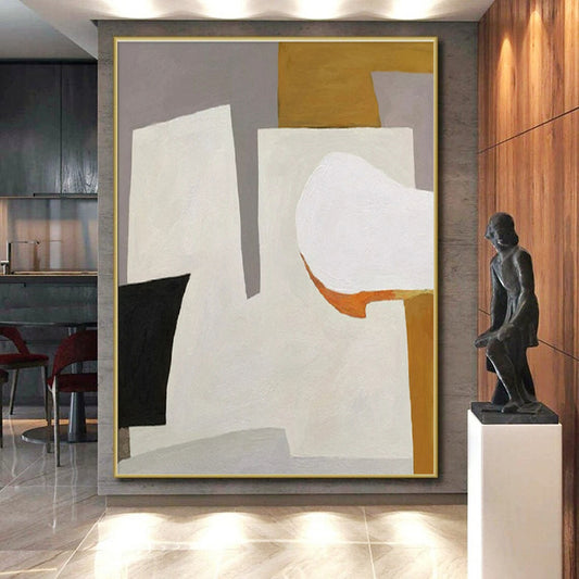 “Morandi Color Block Collage”，Minimalist Abstract Style CT0655