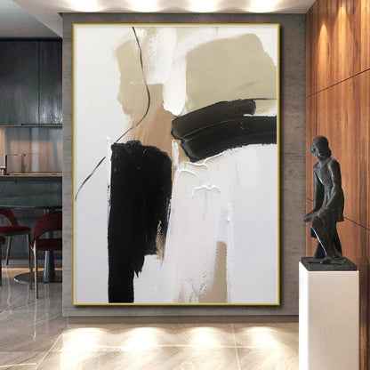 “Neutral Tones Abstract” - Abstract Expressionist Art CT0504