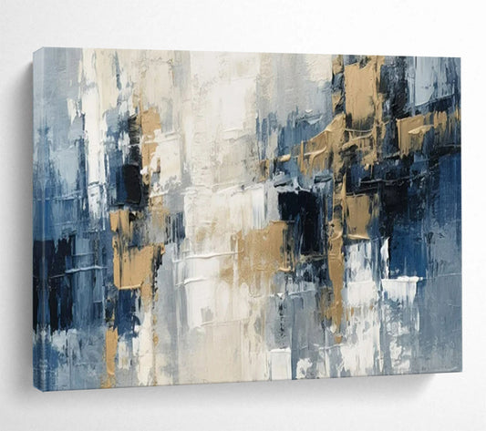 “Urban Abstract Fusion” – Abstract Cityscape Acrylic Painting CT1706