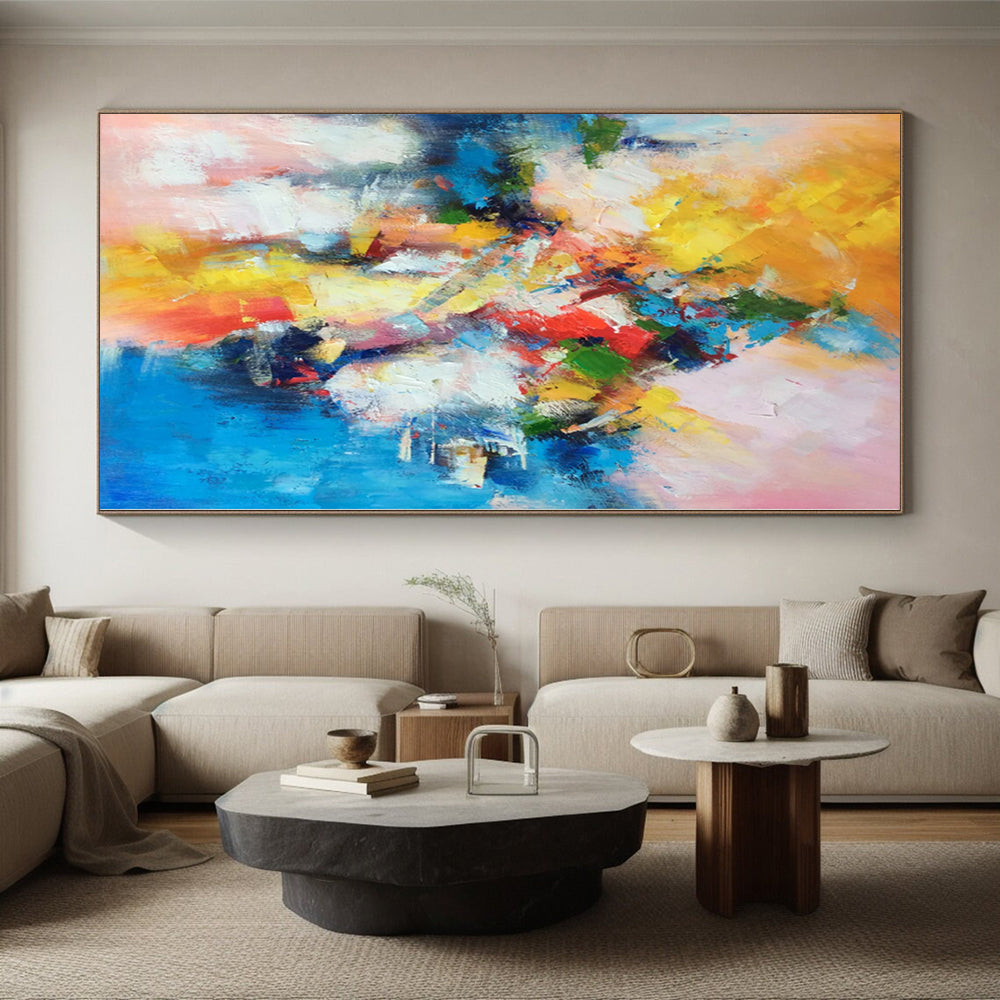 “Vibrant Abstract Fusion” Expressionistic Acrylic Art CT0227