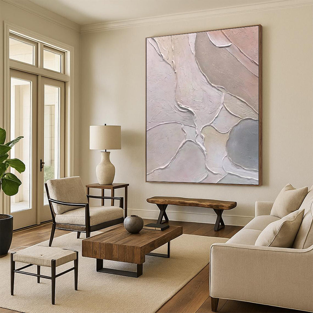 “Pastel Textured Flow” - Abstract Textural Art CT0408