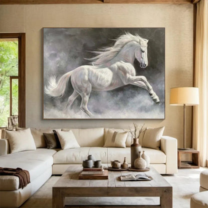 “Ghost Horse” – Surrealist Equine Oil Painting CT1744