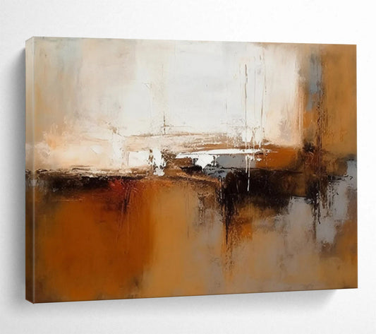 “Soft Abstraction” - Muted whites, browns, grays; blended, fluid forms CT1506