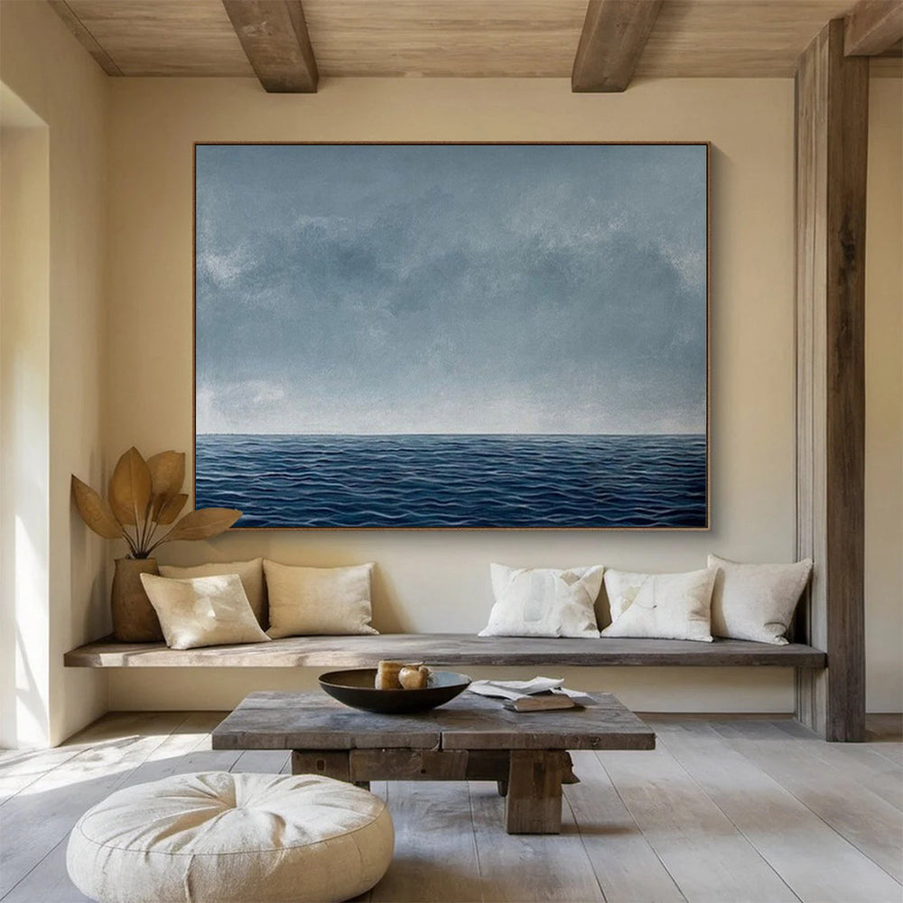 Calm seascape with a smooth horizon and a gradient sky CT1668