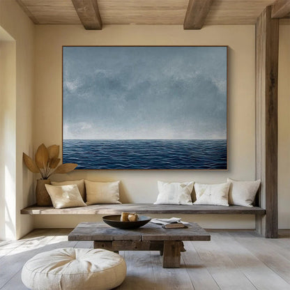 Calm seascape with a smooth horizon and a gradient sky CT1668