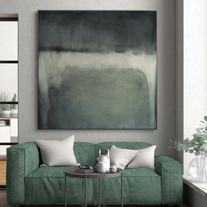 “Grey - White Abstract Wash”，Abstract Minimalist Art CT0630