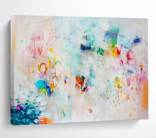 “Dreamy Doodles” - Soft pastels, pops of color; light, flowing abstract marks CT1501