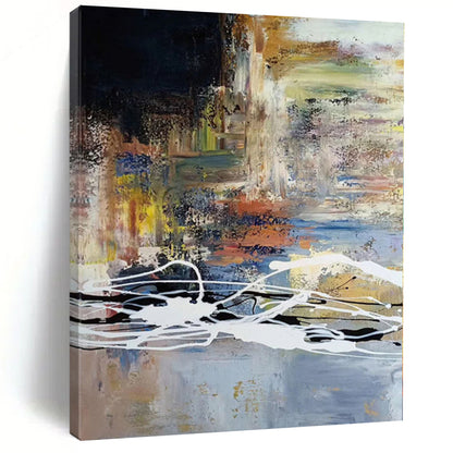 “Colorful Abstract Chaos” Abstract Acrylic Art CT0341