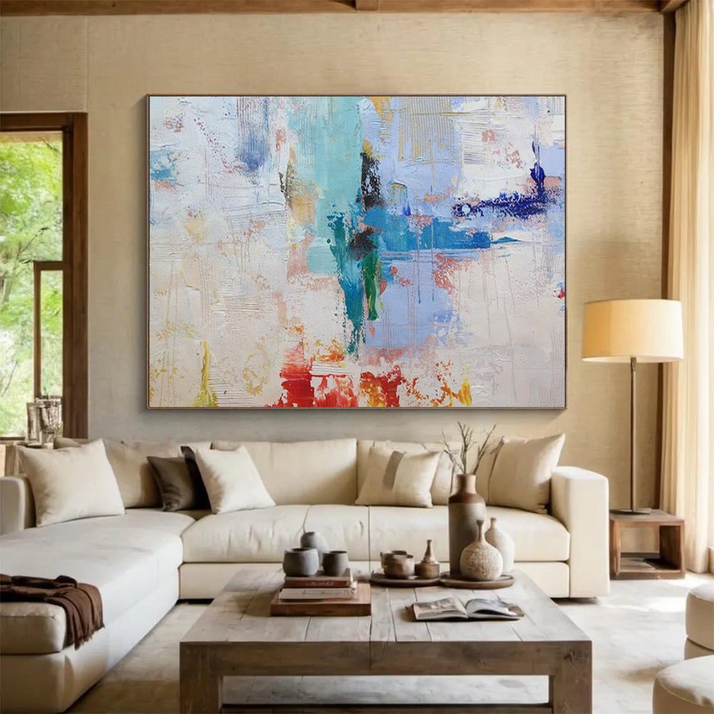 “Pastel Chaos” – Abstract Expressionist Acrylic Painting CT1737