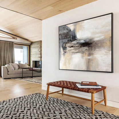 “Geometric Harmony” - Hues of white, gold, black, pink, and blue; geometric shapes combined with softly balanced colors CT1533