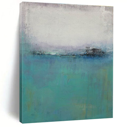 “Muted Sea and Sky”，Abstract Landscape Art CT0636