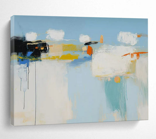 “Colorful Abstract Composition” – Abstract Expressionist Acrylic Painting CT1757