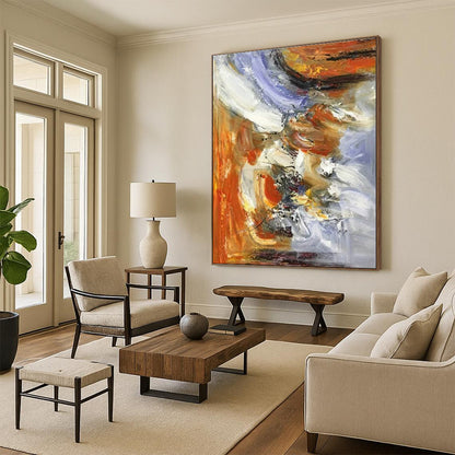“Colorful Abstract Impasto”，Abstract Impasto Art CT0619