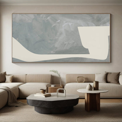 “Evolving Gray - Beige Forms” - Abstract Minimalist Art CT0437