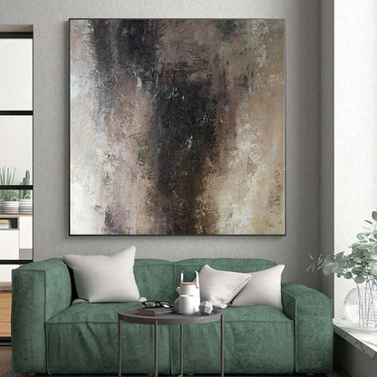 “Neutral Tones Abstract Gradient”，Subtle - Toned Abstract Painting CT0367