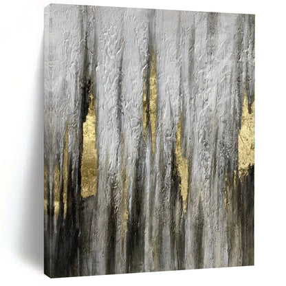 “Gilded Sparkle Drips” Abstract Acrylic Art CT0321
