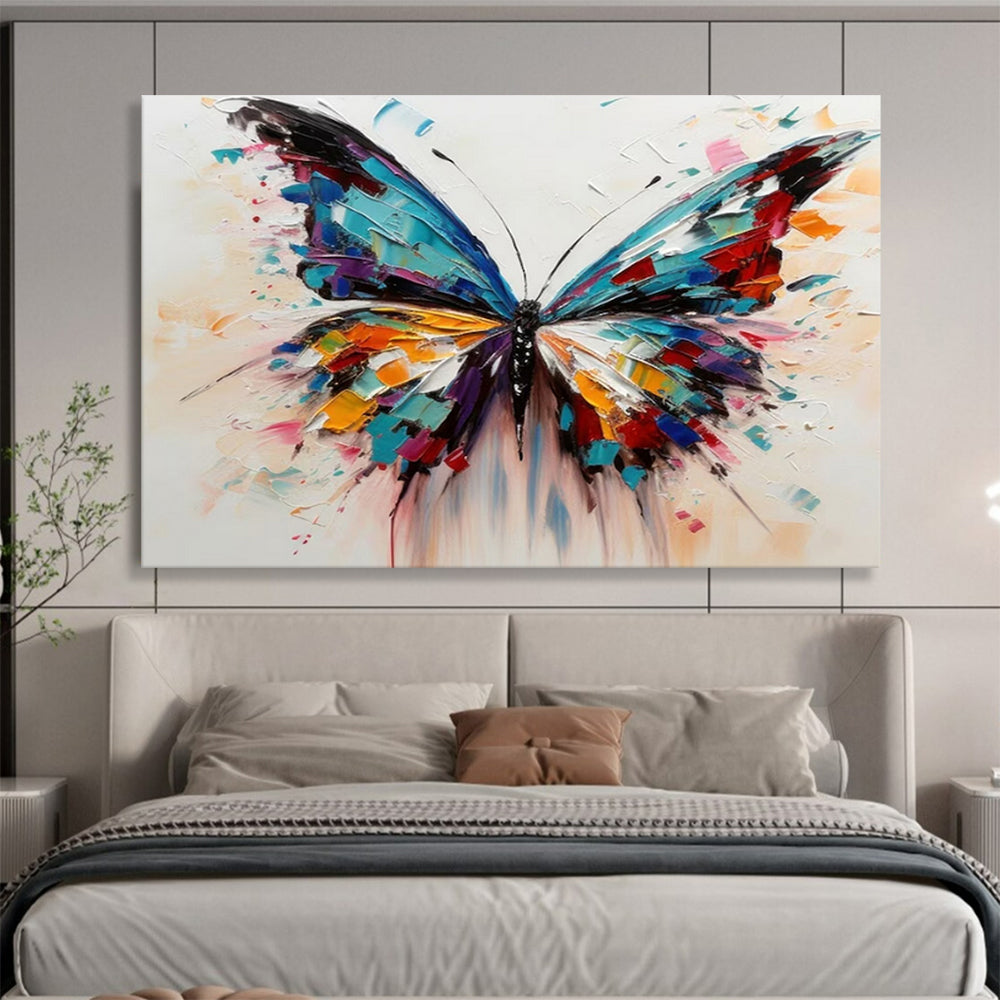 “Colorful Butterfly” - A 3D - like butterfly with vibrant color blocks CT1642