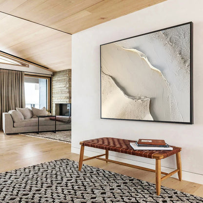 “Textured Neutrals” - Soft whites, beiges; layered, tactile abstract forms CT1512