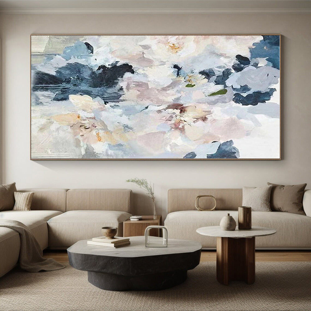 “Soft - Colored Floral Bouquet”，Impressionistic Flower Oil Painting CT0585