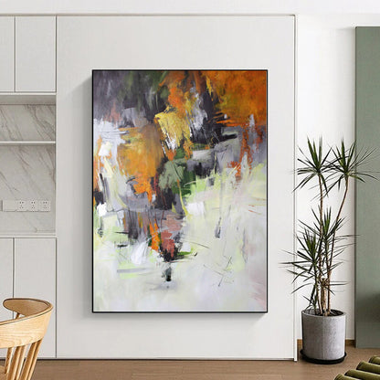 “Colorful Abstract Autumn” Abstract Acrylic Art CT0261