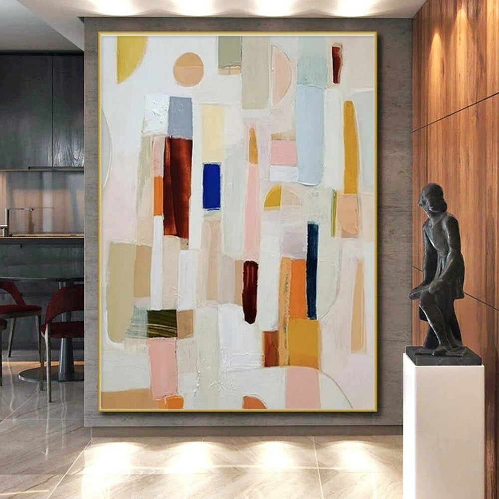 “Macaron Color Block Stack”，Fresh Abstract Style CT0659