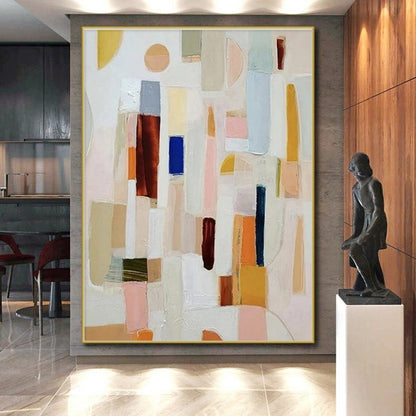 “Macaron Color Block Stack”，Fresh Abstract Style CT0659