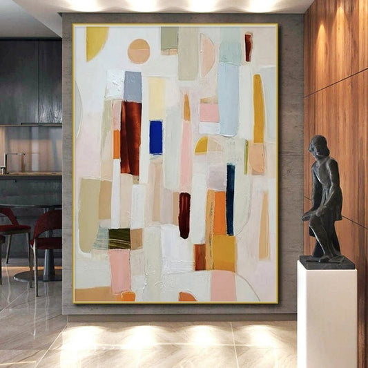 “Macaron Color Block Stack”，Fresh Abstract Style CT0659