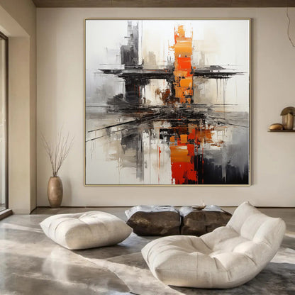 “Urban - Inspired Abstract Structure” Mixed - Media Art CT0177