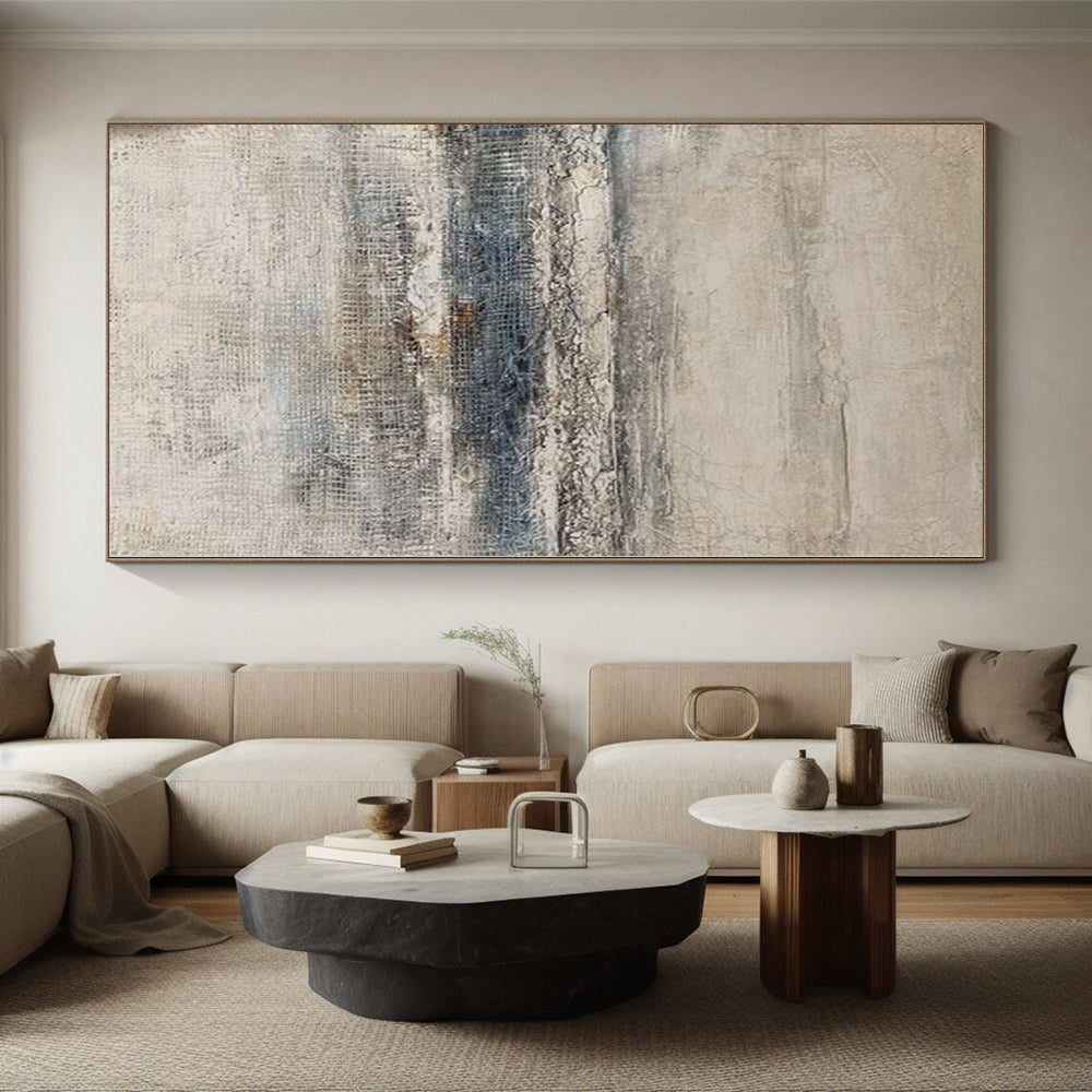 “Neutral Textured Layers” - Abstract Work with Grays, Blues, Browns CT0099