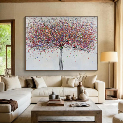 “Rainbow Canopy Tree” – Abstract Acrylic Painting CT1727