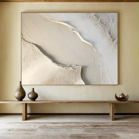 “Textured Neutrals” - Soft whites, beiges; layered, tactile abstract forms CT1512