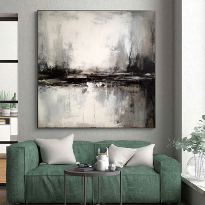 “Monochrome Abstract Landscape”，Abstract Monochrome Art CT0623