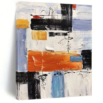 “Colorful Abstract Block Composition” - Abstract Expressionist Art CT0412