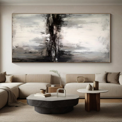 “Monochrome Abstract Landscape”，Abstract Monochrome Art CT0623