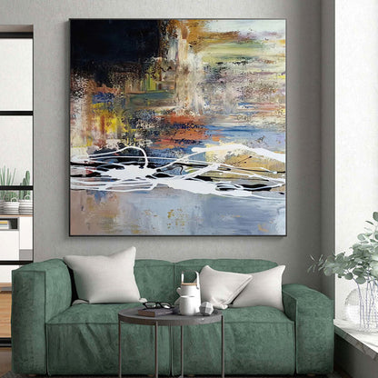 “Colorful Abstract Chaos” Abstract Acrylic Art CT0341