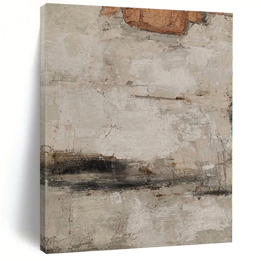 “Aged Textured Surface” - Abstract Art with Grays, Browns, Blacks CT0101