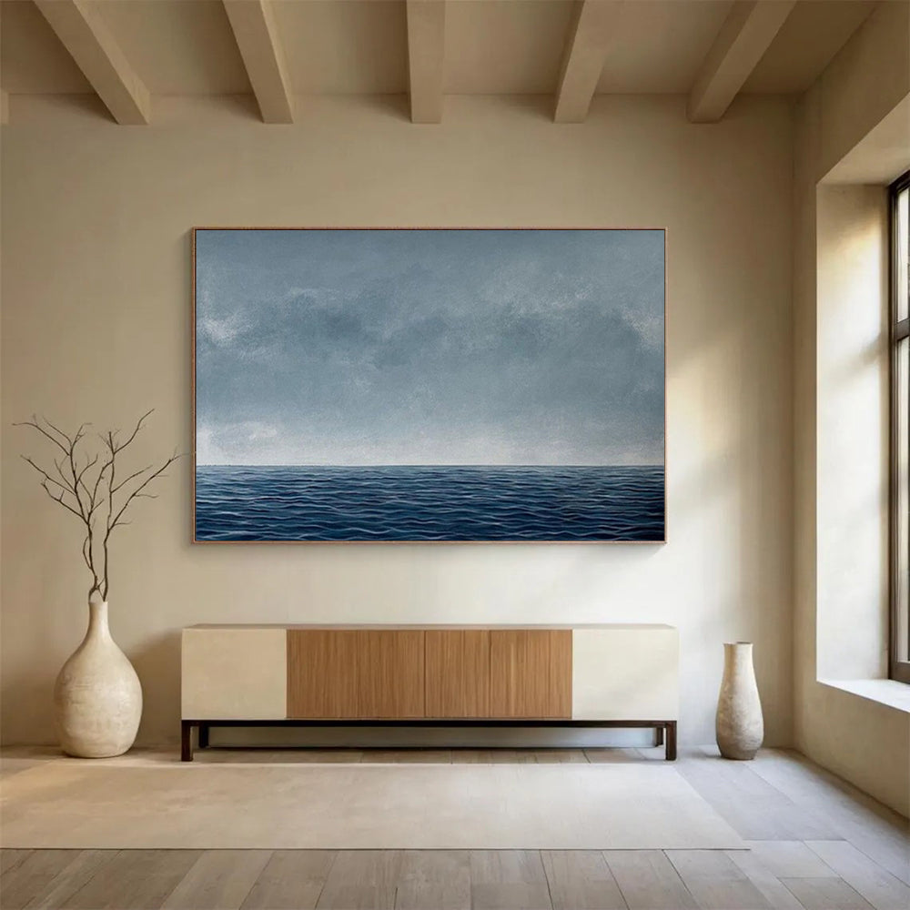 Calm seascape with a smooth horizon and a gradient sky CT1668