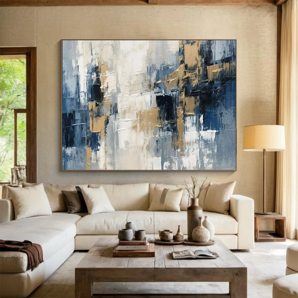 “Urban Abstract Fusion” – Abstract Cityscape Acrylic Painting CT1706
