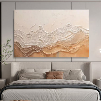 “Textured Wave Serenity” – Cream, beige with raised, wavy textures CT1695
