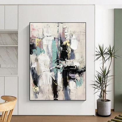 “Elegant Gray - Gold Drips” Abstract Acrylic Art CT0319