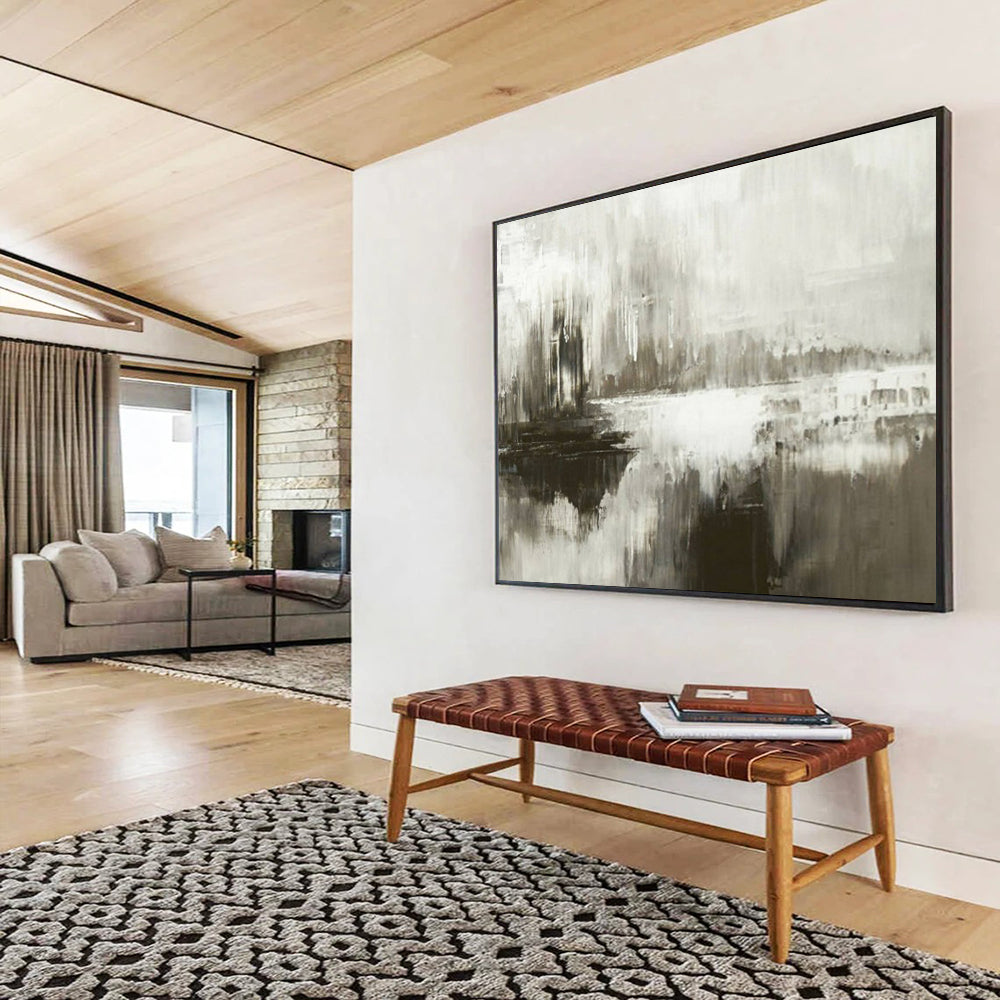 Monochromatic abstract landscape with a reflective quality CT1672