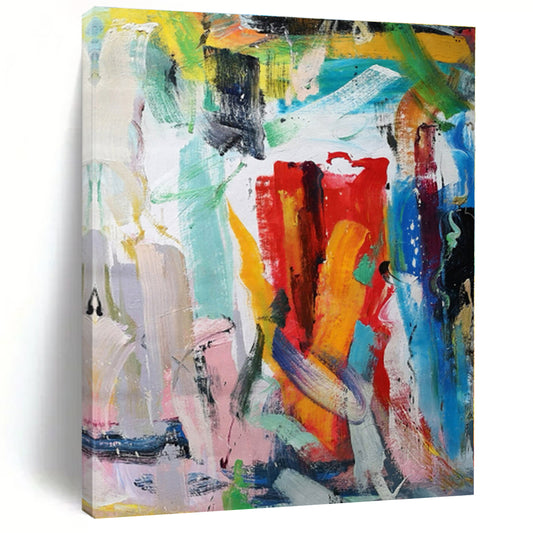 “Colorful Urban Abstraction” - Abstract Expressionist Art CT0473
