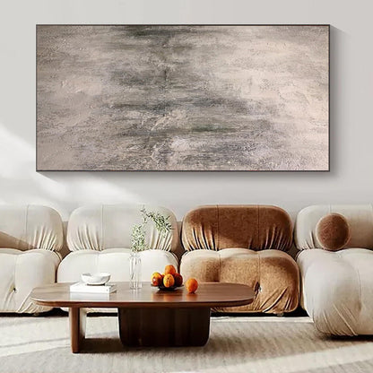 “Gray Textured Layers” - Abstract Work with Gray, White CT0110