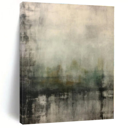 “Misty Landscape in Neutral Tones”，Abstract Atmospheric Oil Painting CT0528