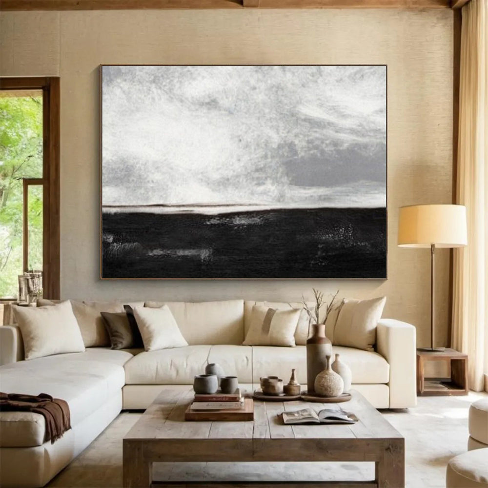 Monochromatic seascape with a dark horizon and light sky CT1666