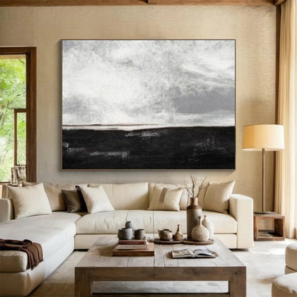 Monochromatic seascape with a dark horizon and light sky CT1666