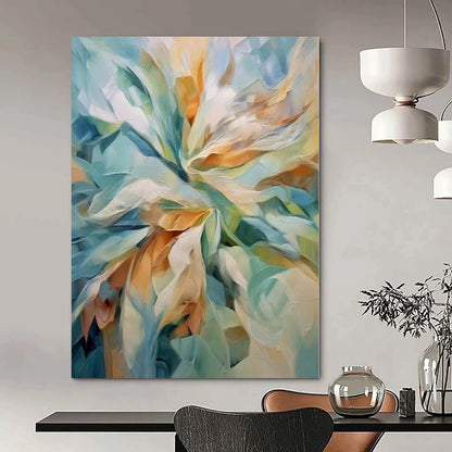 “Colorful Abstract Flower” Impressionistic Acrylic Art CT0183