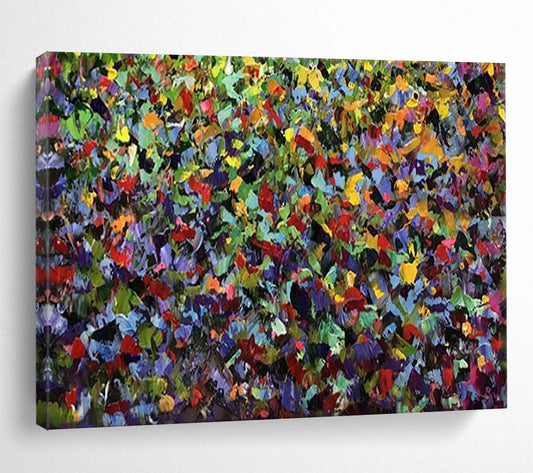 Intense Color Burst in Green - Dominant Field - Expressionistic Acrylic Art CT1798