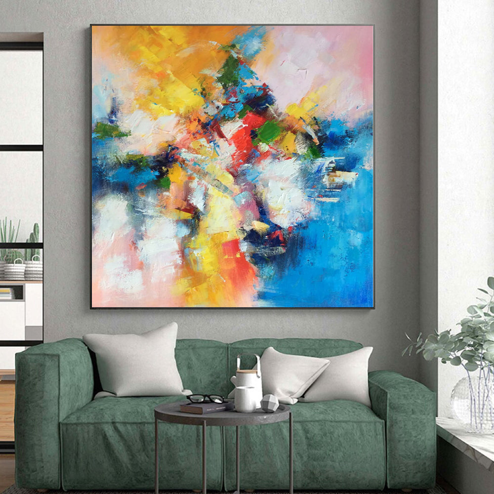 “Vibrant Abstract Fusion” Expressionistic Acrylic Art CT0227