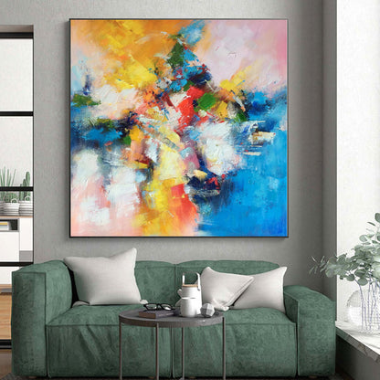 “Vibrant Abstract Fusion” Expressionistic Acrylic Art CT0227